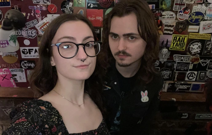 My partner John and I